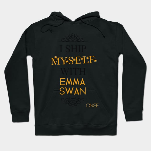 I ship myself with Emma Swan Hoodie by AllieConfyArt